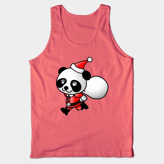 panda santa claus Tank Top by Elmejor